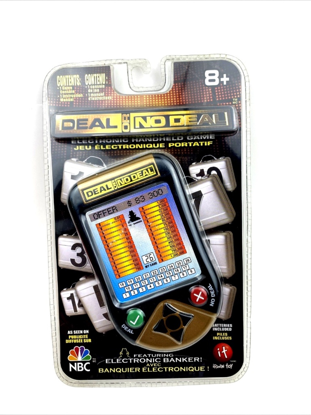 Deal or No Deal Handheld Game Electronic 2007 Sealed Toys 8+Years Children